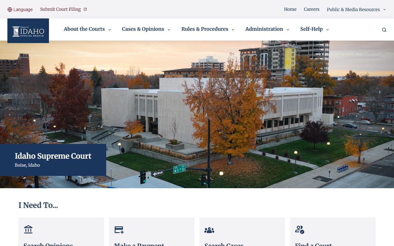 Elmore County court records Idaho Judicial Branch portal source
