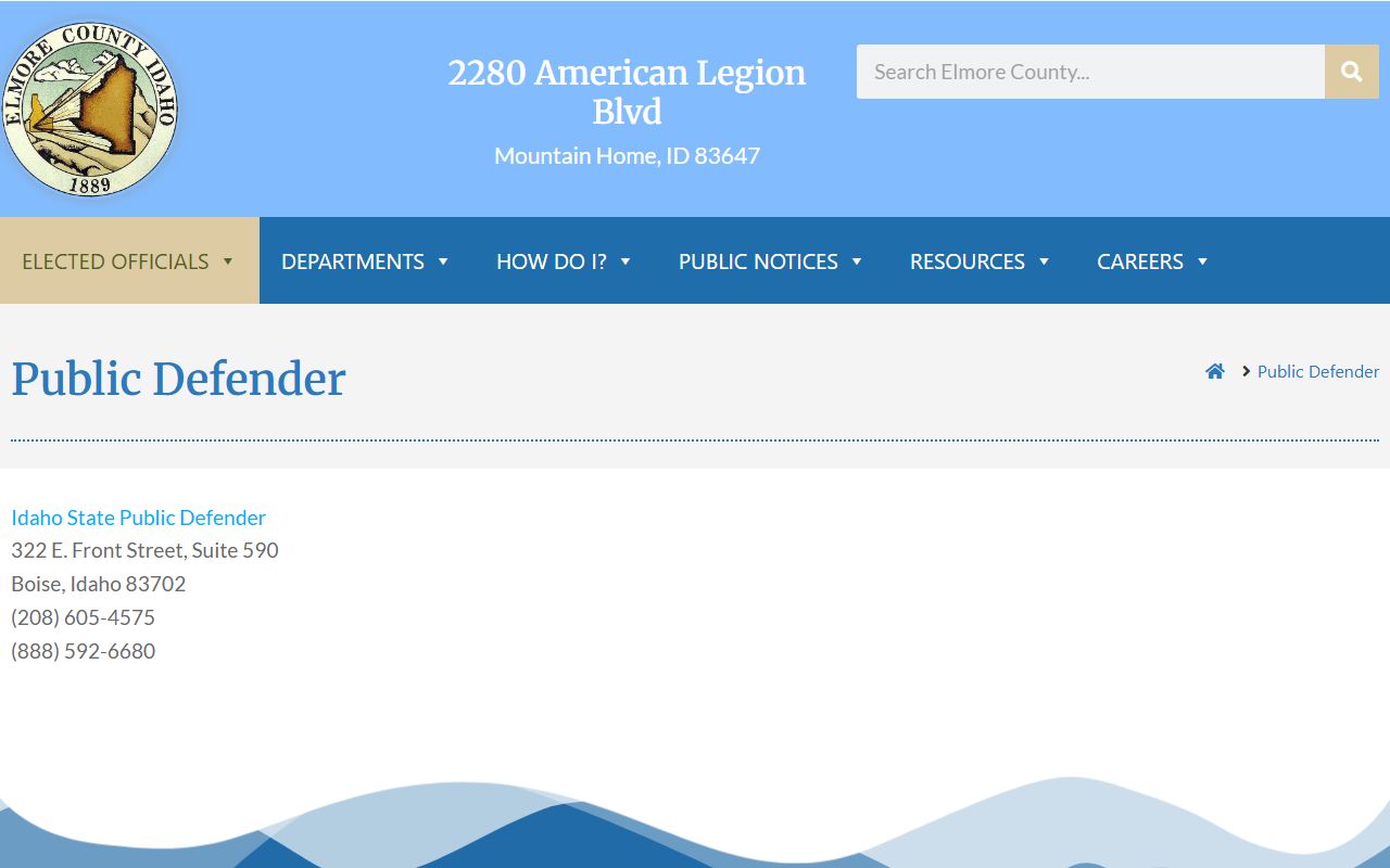Elmore County public defender information